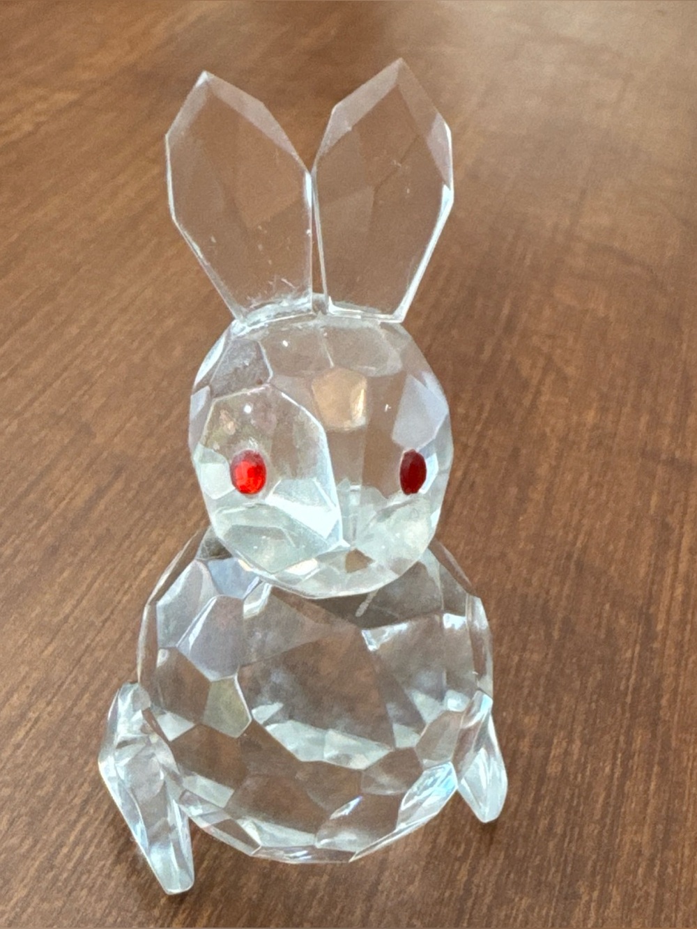 Vintage Crystal Glass Rabbit EUC